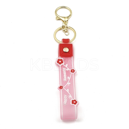 Flower PVC Rope Keychains LS-KEYC-B015-01LG-03-1