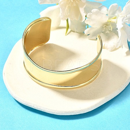 Rack Plating Brass Cuff Bangles LS-BJEW-A137-02G-1