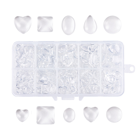 Transparent Glass Cabochons GGLA-JP0004-01-1