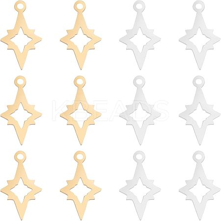 201 Stainless Steel Laser Cut Pendants STAS-UN0013-47-1