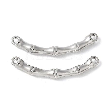 Alloy Curved Bamboo Stick Connector Charms PALLOY-S044-07A-P-1