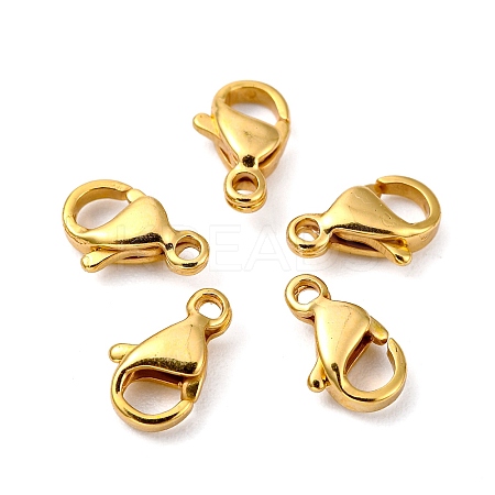 Polished 316 Surgical Stainless Steel Lobster Claw Clasps STAS-R072-13A-G-1