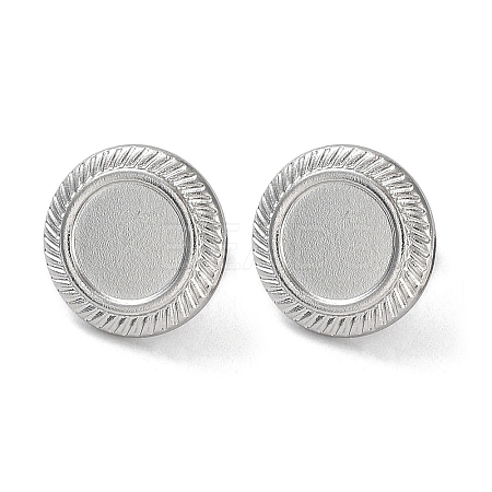 Non-Tarnish 304 Stainless Steel Stud Earrings Findings STAS-M323-07P-1