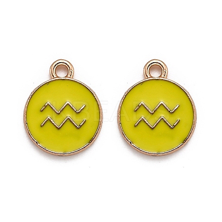 Alloy Enamel Pendants LS-ENAM-S124-01B-14J-1