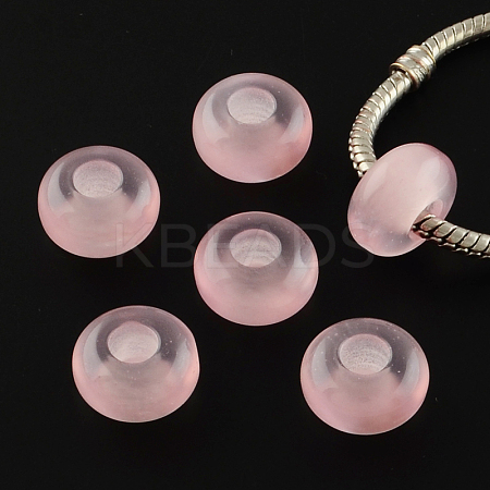 Imitation Cat Eye Resin European Beads LS-RPDL-S001-11-1