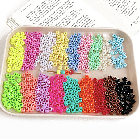 Opaque Acrylic Beads OACR-H038-30-1