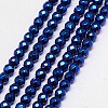 Electroplate Non-magnetic Synthetic Hematite Beads Strands G-J169B-4mm-03-1