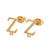 Ion Plating(IP) 304 Stainless Steel Stud Earrings FIND-Q103-01Z-G-1