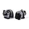 Natural Obsidian Panda Display Decorations G-T144-81A-2