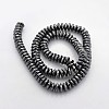 Electroplate Non-magnetic Synthetic Hematite Beads Strands G-J208H-03-2