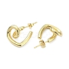 Rack Plating Brass Wire Wrap Spiral Stud for Women EJEW-Q780-08G-2