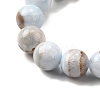 Natural Striped Stone Beads Strands G-D315-A01-01-8mm-4