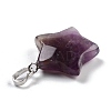 Natural Amethyst Pendants X-G-I319-01P-09-3