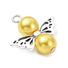 24Pcs 24 Colors Glass Pearl Pendants PALLOY-JF03066-5