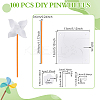 Paper & PVC Blank DIY Pinwheels Craft for Kids Art and Craft DIY-WH0128-20-2