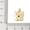 Brass Micro Pave Cubic Zirconia Pendants KK-Q030-01A-G-3