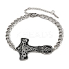 304 Stainless Steel Enamel Link Bracelets BJEW-P356-01B-P-4