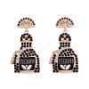 Zinc Alloy Rhinestone Dangle Stud Earrings FS-WG8FD93-06-1