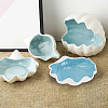 1Pc Shell Shapes Ceramics Jewelry Plates AJEW-NB0005-64-5