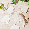 Animal Theme Unfinished Blank Wooden Pendants Set for Painting Arts WOOD-WH0124-26F-4