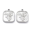 Anti-Tarnish 304 Stainless Steel Pendants STAS-R130-70P-1