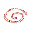 Electroplated Opaque Glass Beads Strands EGLA-L015-FR-B07-3