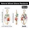 Natural Gemstone Pendants G-SC0001-92-2