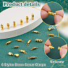 120Pcs 6 Styles Brass Screw Clasps KK-PH0010-75-4
