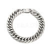 Non-Tarnish 304 Stainless Steel Cuban Link Chain Bracelets for Men BJEW-B093-03P-1