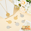 12Pcs 4 Styles 304 Stainless Steel Pendants STAS-WR0001-16-3