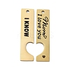 Mother's Day 201 Stainless Steel Big Pendants STAS-R002-21G-03-1