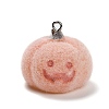 Halloween Flocky Opaque Resin Pendants LS-RESI-G112-01C-1