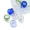 10Pcs 5 Colors Jellyfish Glass Bead Cone GLAA-FS0001-81-3