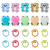 Bear & Frog Food Grade Eco-Friendly Silicone Needle Caps DIY-DC0002-20-1