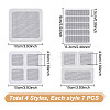 28Pcs 4 Styles Self-adhesive Plastic Window Screen Repair Patches DIY-DR0001-51-2