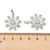 Brass Micro Pave Cubic Zirconia Pendants KK-S532-06P-3