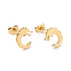 304 Stainless Steel Tiny Dragon Stud Earrings for Men Women EJEW-G318-07G-1