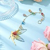 Brass Fairy Pendant Decorations HJEW-JM02976-2
