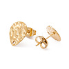 304 Stainless Steel Stud Earring Findings STAS-G270-02G-10-2