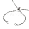 304 Stainless Steel Singapore Chain Necklace Making AJEW-JB01333-02-3