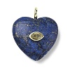 Dyed Natural Lapis Lazuli Pendants G-P585-03G-07-2