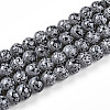 Transparent Baking Paint Glass Beads Strands X-DGLA-N009-8mm-10-1
