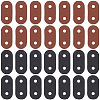 50Pcs 2 Colors 2-Hole PU Leather Buttons BUTT-CL0001-05B-7