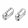 304 Stainless Steel Clip-on Earring Converters Findings LS-STAS-N092-142-1
