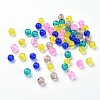 Baking Paint Crackle Glass Beads DGLA-X0006-6mm-04-2