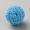 Opaque Acrylic Glitter Beads FIND-CJC0010-111A-16-2