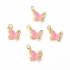 Brass Micro Pave Cubic Zirconia Pendants KK-E068-VB324-1-4