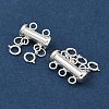 925 Sterling Silver Slide Lock Clasps HJEW-PH02087-2
