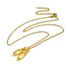 304 Stainless Steel Cubic Zirconia Pendant Necklaces LS-NJEW-Q347-01F-2