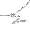 304 Stainless Steel Box Chain Necklace for Men Women NJEW-M200-13P-3